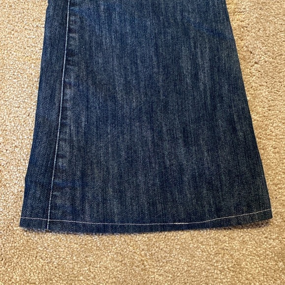 Rock & Republic ROTH Fleur De Lis Bootcut Jeans Blue Pink Sz 30 TALL 32.5" - Picture 4 of 13